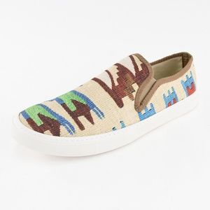 Res Ipsa Canvas #4 Kilim Slip-On Sneaker